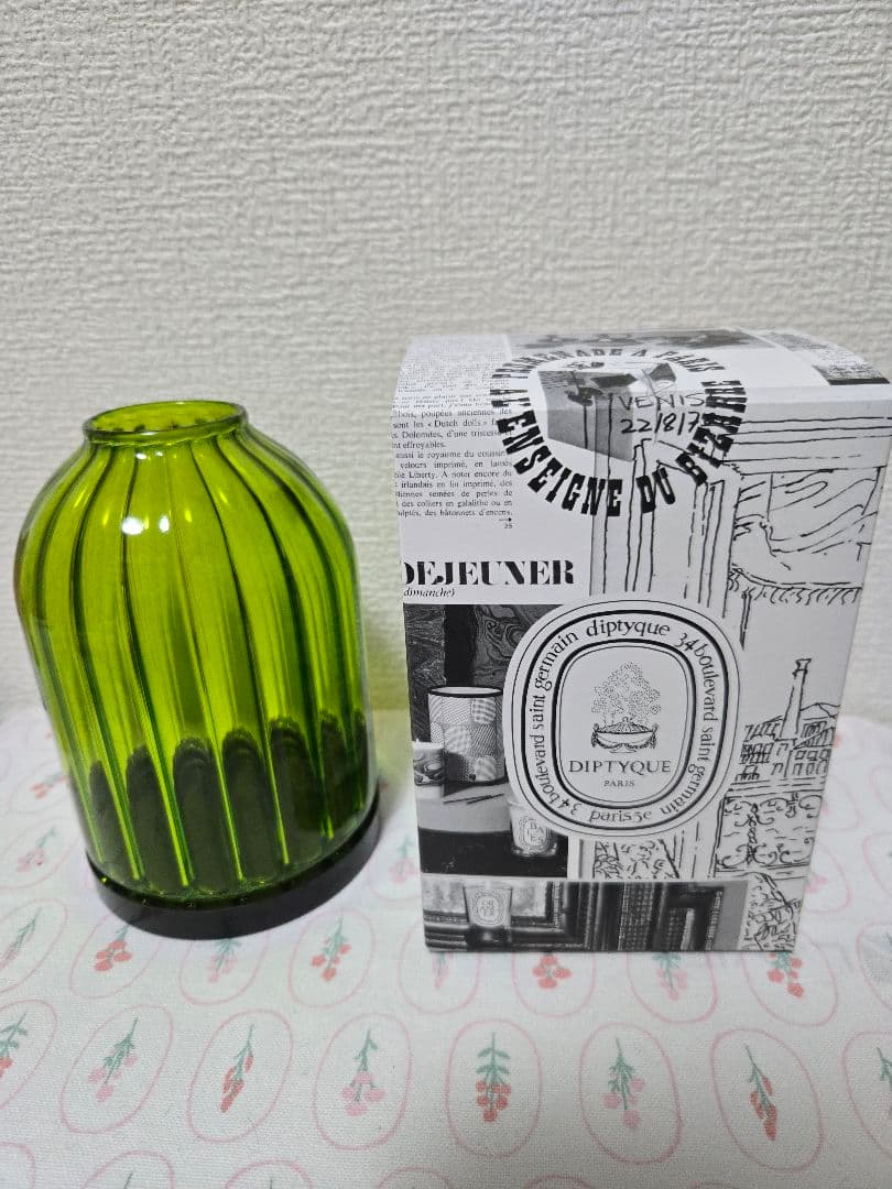 diptyque　 キャンドルホルダー　キャンドル付き
