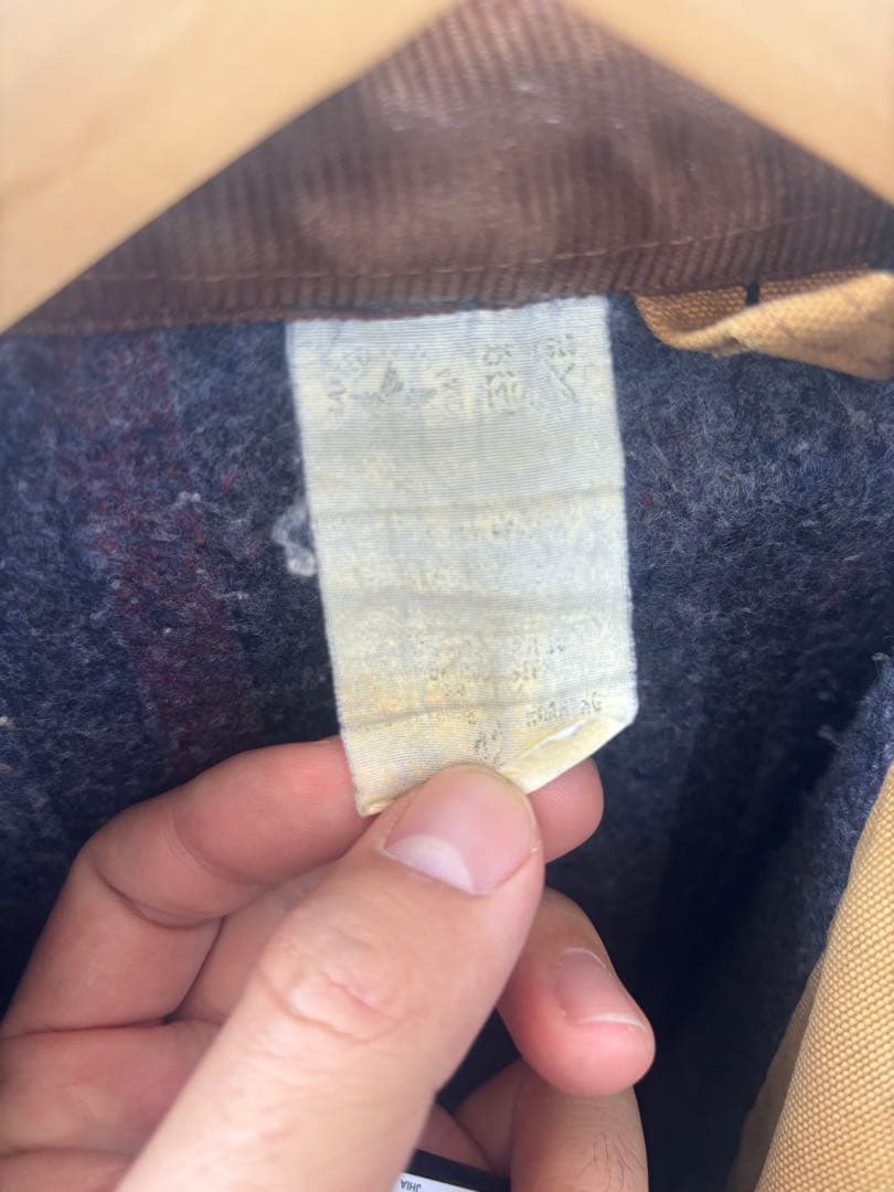 Carhartt ベージュカバーオール星タグ