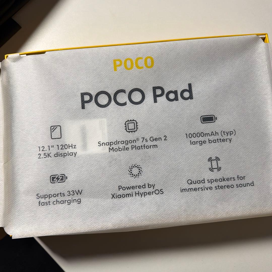 【ジャンク】国内版 Xiaomi POCO Pad 8GB 256GBグレー