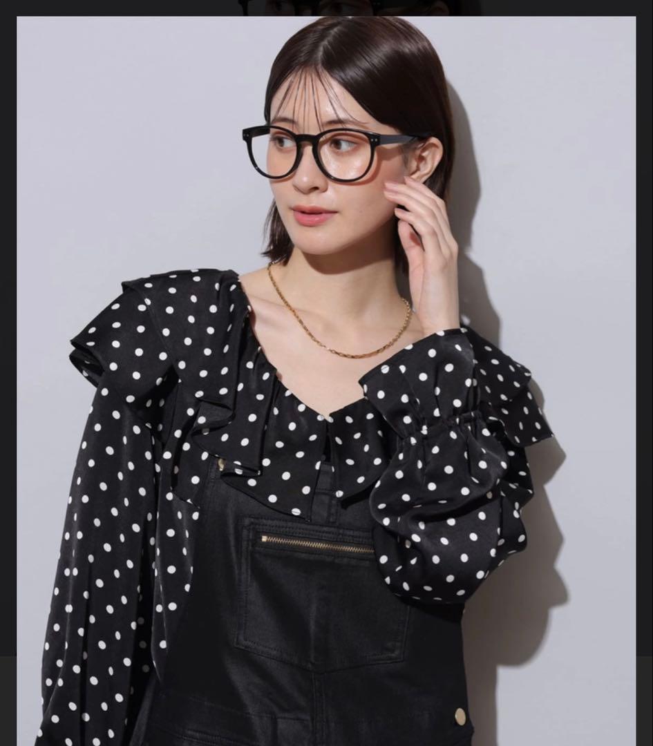 Arpege story フリル羽織ブラウス