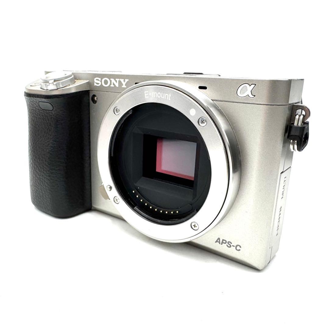 動作良好 Sony ソニー α6000 ダブルズームキット シルバー