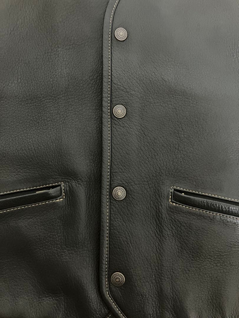 極美品　フラットヘッド　ディアスキン　ベスト　サイズ40 M〜L