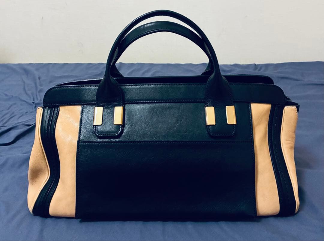 ナ*オ様 Chloé 2 wayバッグ 黒/ベージュ