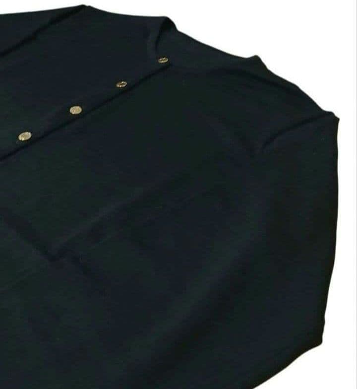 【試着のみ】MUSEDeuxiemeClasseクルーネックカーディガン金ボタン