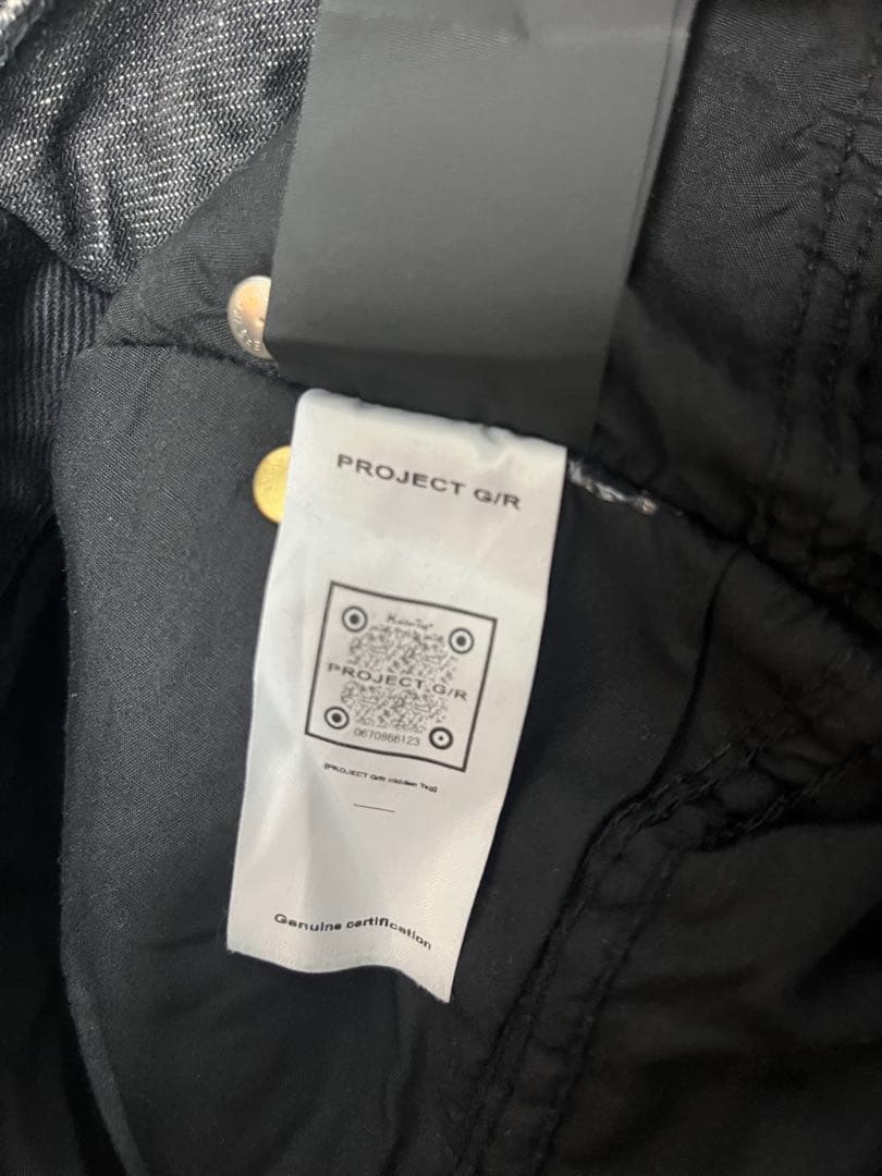 完売品PROJECT G/R TWO FACE DENIM PANTS BLK
