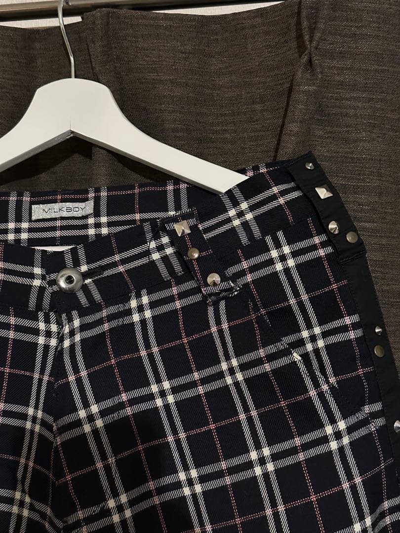 MILKBOY studs check slacks 00s 裏原系