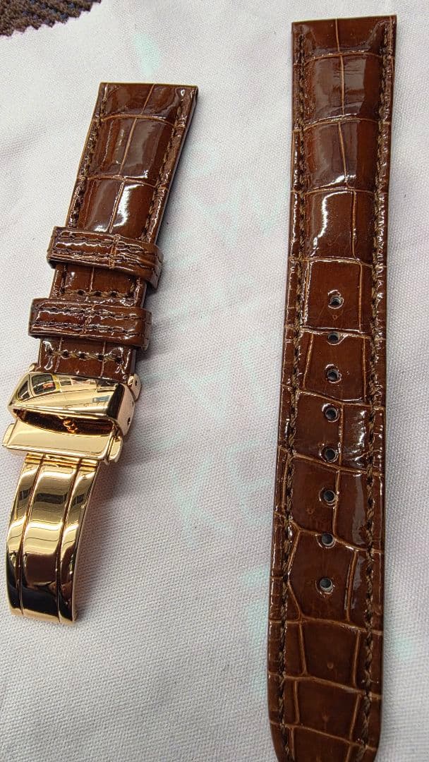 クロコダイルレザー レザーベルト 新品