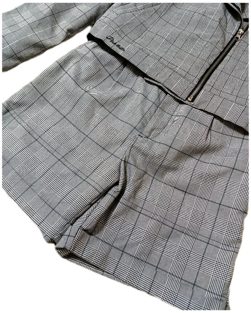 ピンクラテ◆フォーマルスーツ4点セット◆ショートパンツ　チェック◆M165　卒服