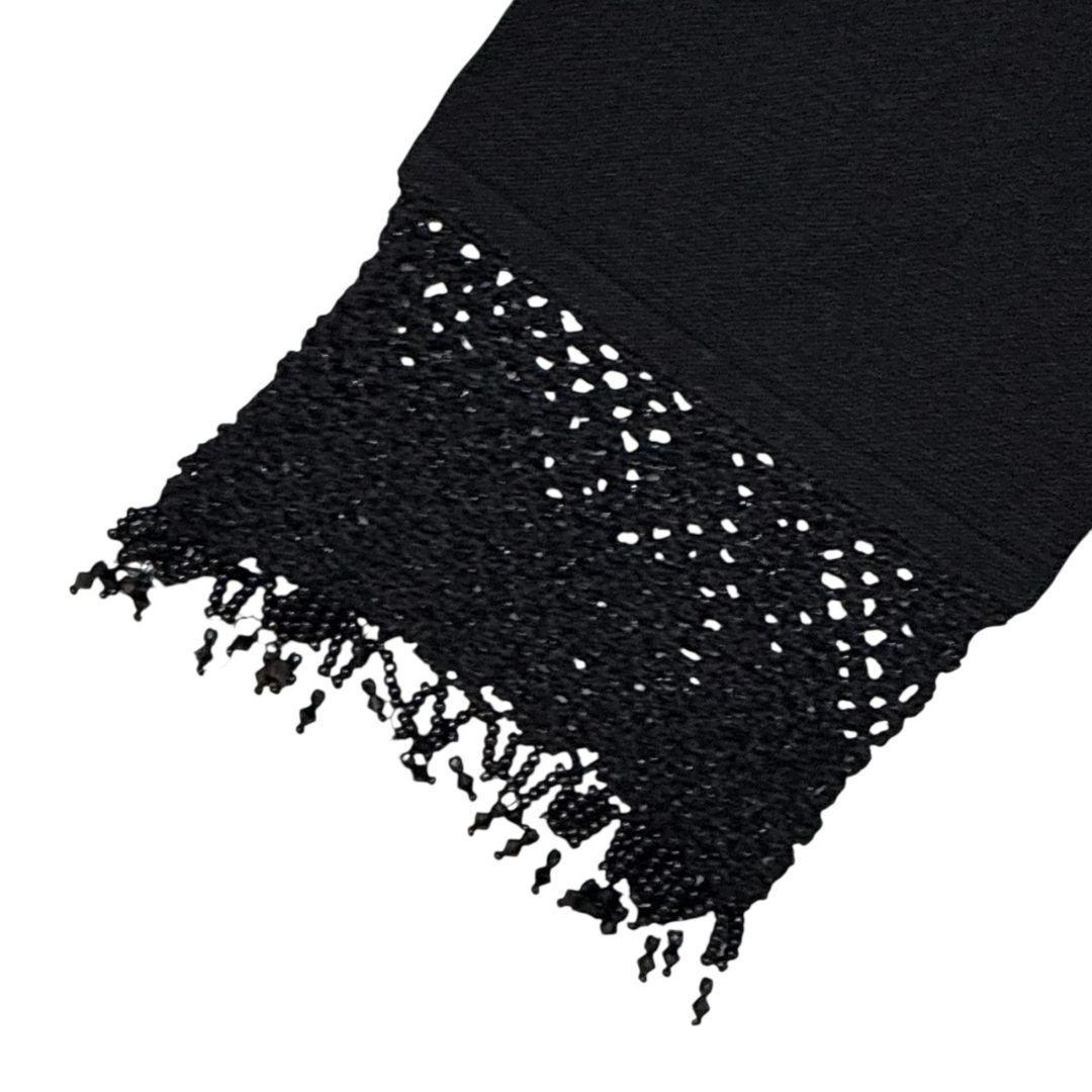 美品✨LEONARD レオナール シルク100% カーディガン ニット 黒 LL