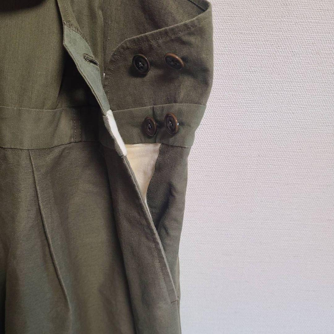 ニート NEAT サロペット オーバーオール カーゴ パンツ L 綿 カットオフ