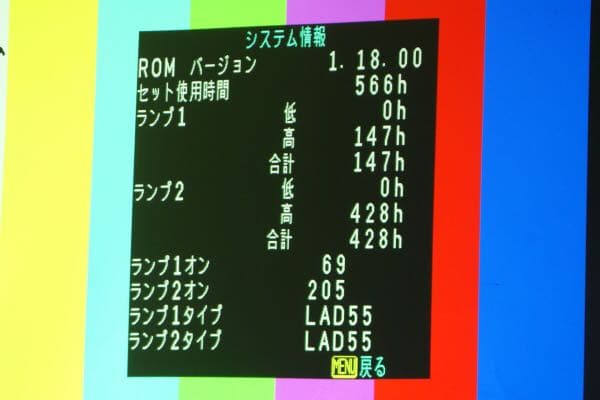 PANASONIC TH-D5500 プロジェクター 5000ルーメン 566H