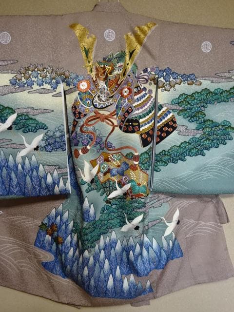 正絹　男児用　産着一つ身　①