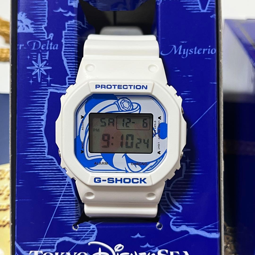 ディズニーシー 15周年 G-SHOCK ホワイト 箱・説明書付 ミッキー