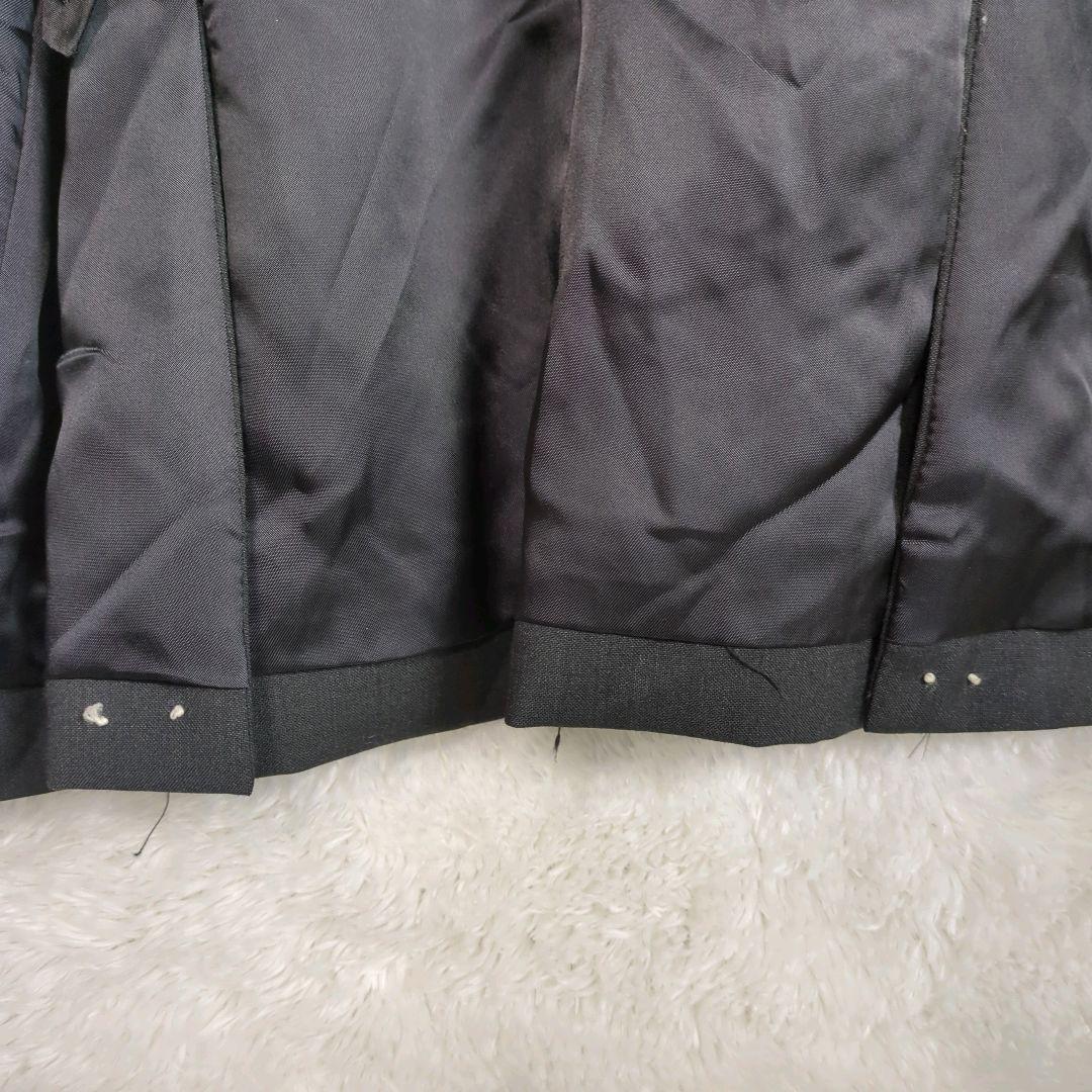 ダブルブレストジャケット 38(M) カシミヤ混 ウール ブラック系 古着