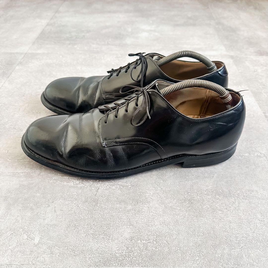 ヴィンテージ 1970's US NAVY ブラック レザー サービスシューズ