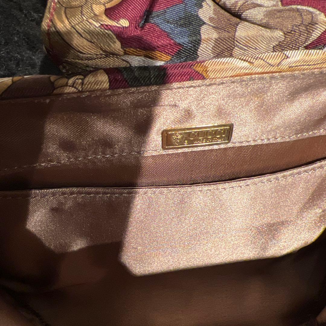 【希少】GUCCI グッチ パーティーバッグ　ゴールドチェーン　ミニショルダー