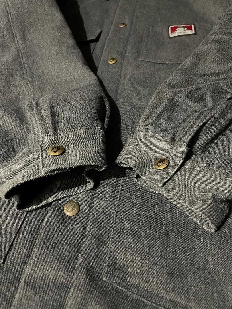 と*輔様 80s USA製 BEN DAVIS カバーオール グレー　FJチャン