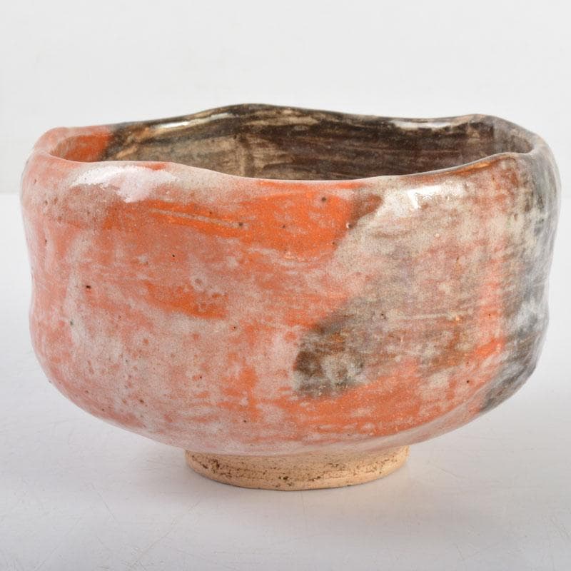 茶道具　楽吉左衛門　赤楽茶碗　共箱　M　R4715