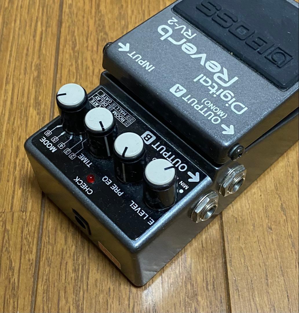 BOSS RV-2 デジタルリバーブ /ディレイ 純正アダプター、説明書付き