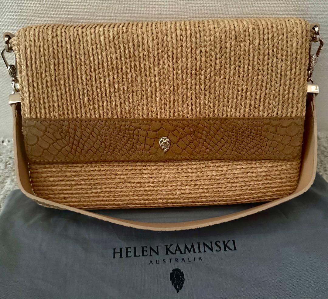 未使用　HELEN KAMINSKI ストロー ショルダーバッグ