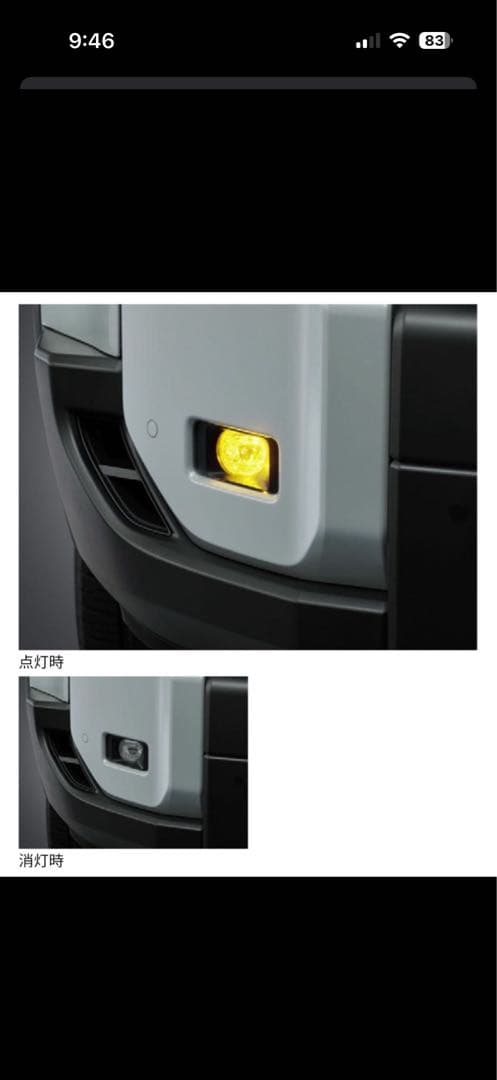 値下！新品同様！モデリスタ　ランクル250 LEDイエローフォグランプ