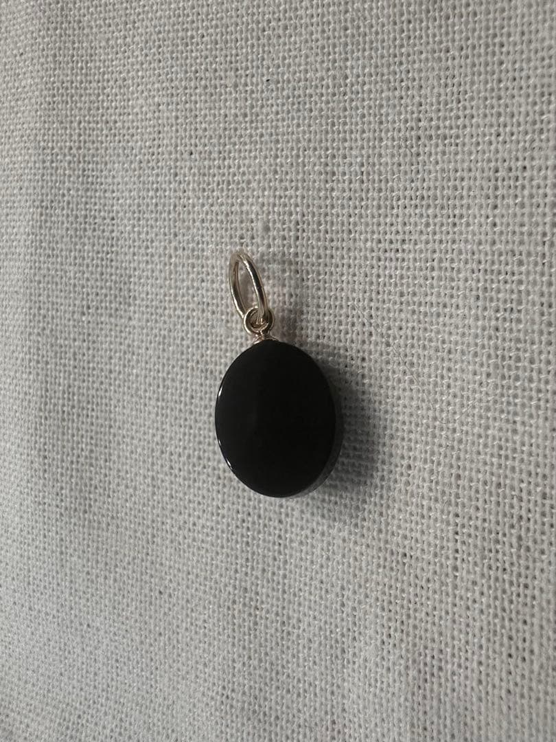 agete アガット　K10 チャーム　オニキス　オパール　販売証明書付き