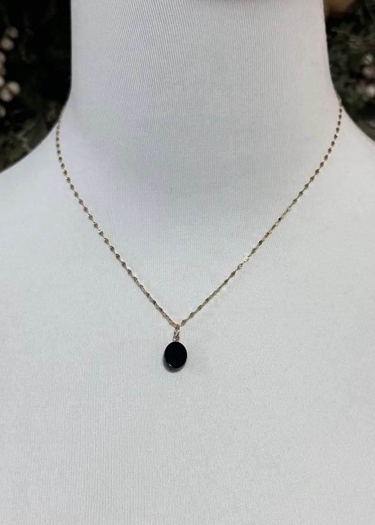 agete アガット　K10 チャーム　オニキス　オパール　販売証明書付き