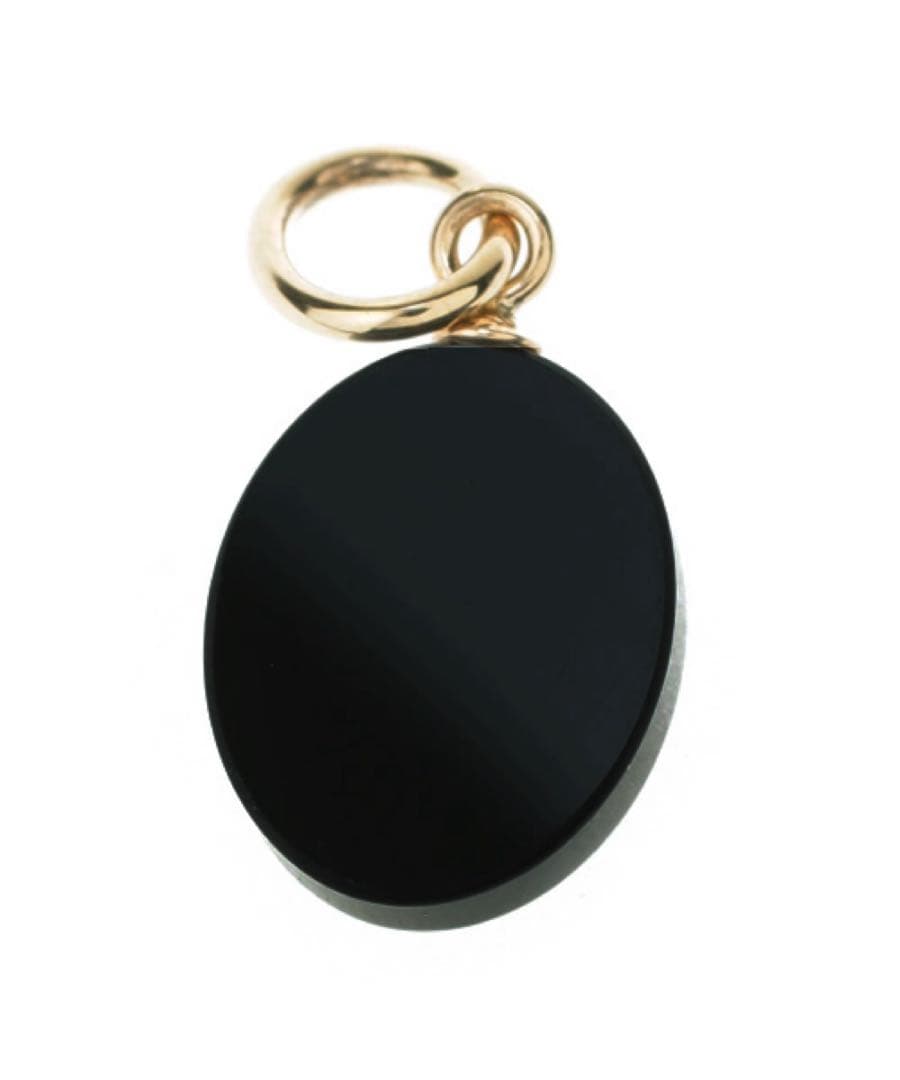 agete アガット　K10 チャーム　オニキス　オパール　販売証明書付き