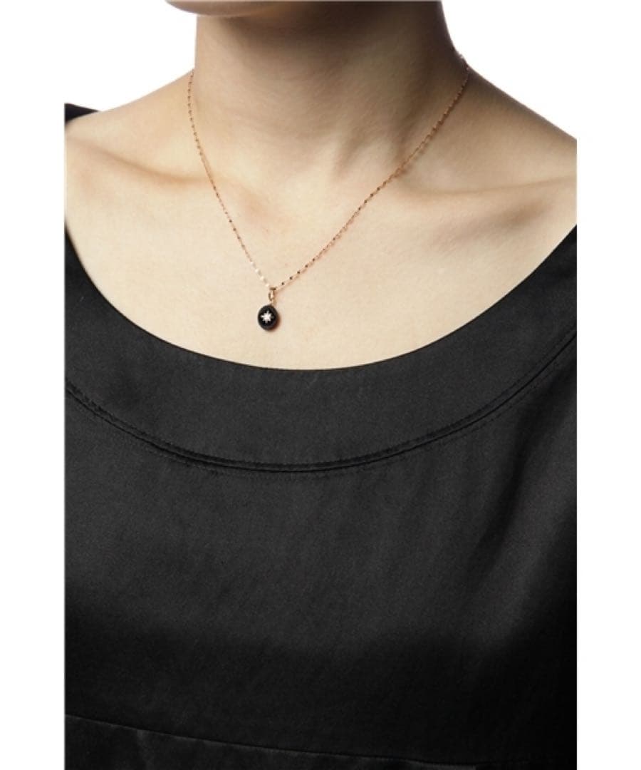 agete アガット　K10 チャーム　オニキス　オパール　販売証明書付き