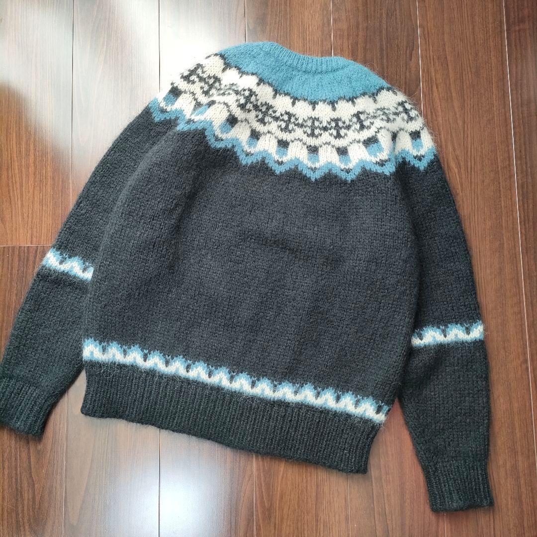 美品　BATONER ノルディック柄　モヘア　アルパカ　ニット　ノルディック