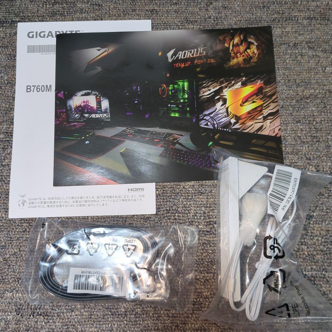 GIGABYTE B760M AORUS ELITE X AX 本体