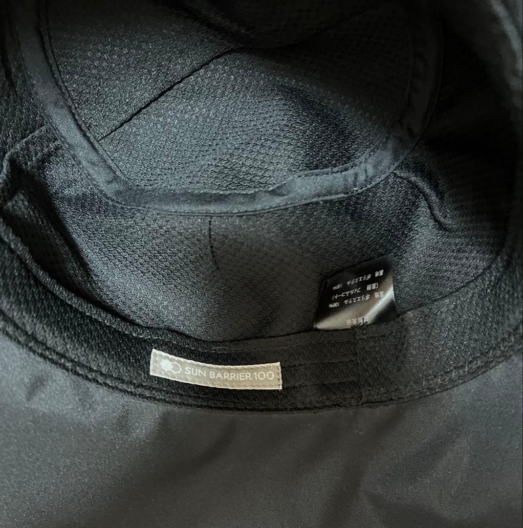 サンバリア100 ナチュラルハット 黒 Mサイズ