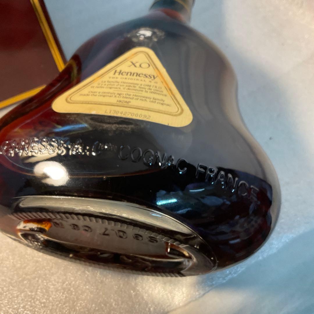 Hennessy XO コニャック cognac ヘネシー 金キャップ 古酒 箱