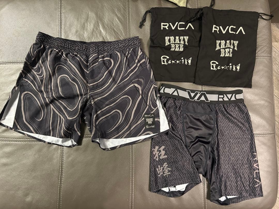 パンツ RVCA x KRAZY BEE x GAKKIN FIGHT SHORTS