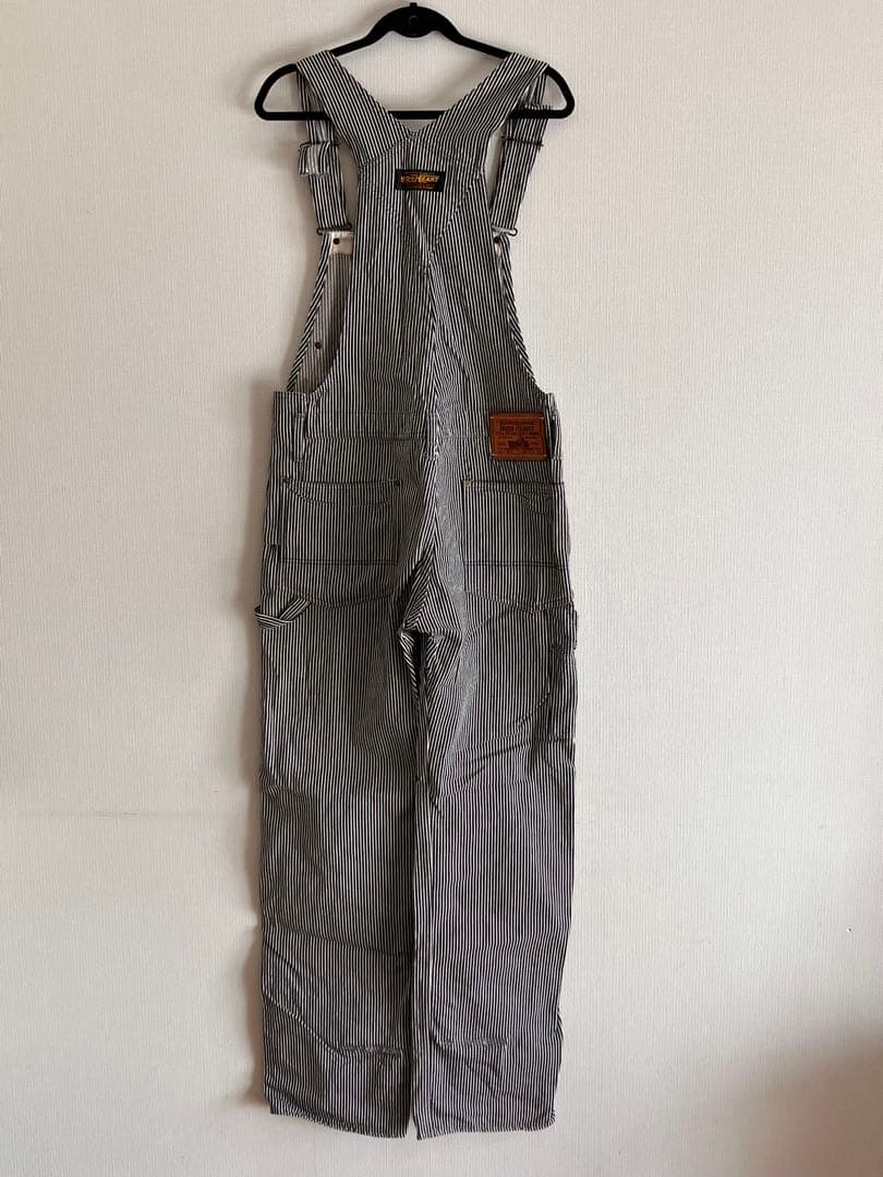 アイアンハート ヒッコリーストライプ オーバーオール 本店リペア有