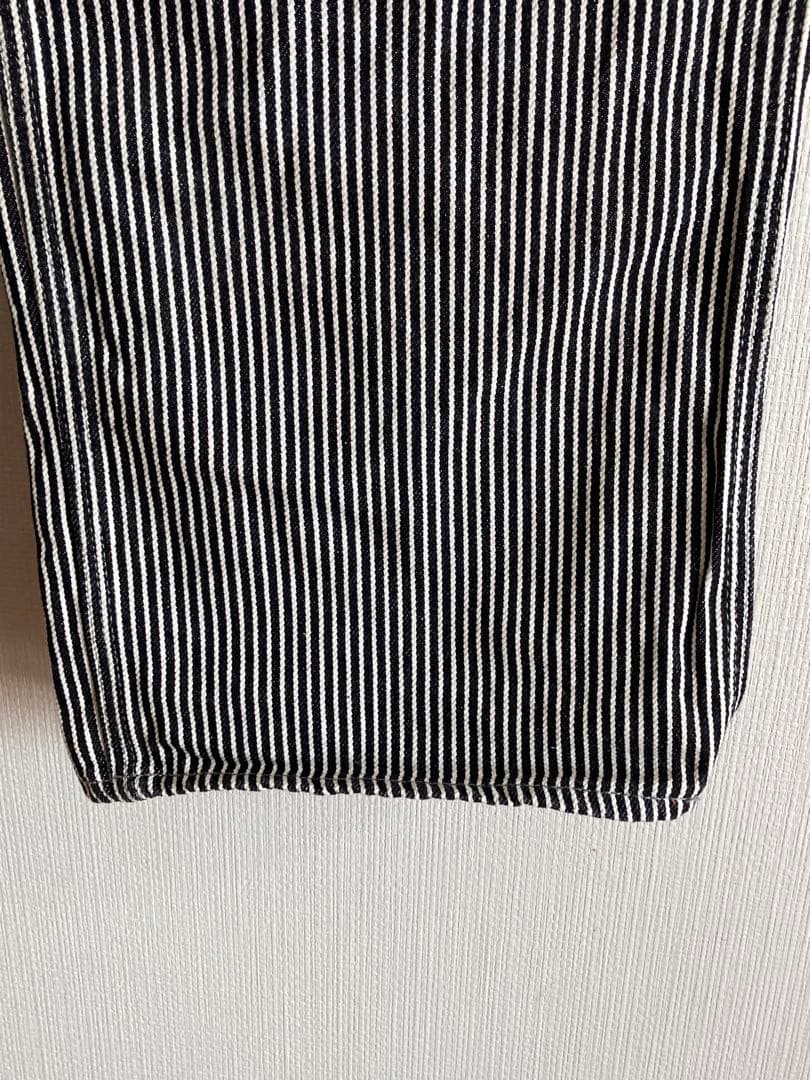 アイアンハート ヒッコリーストライプ オーバーオール 本店リペア有