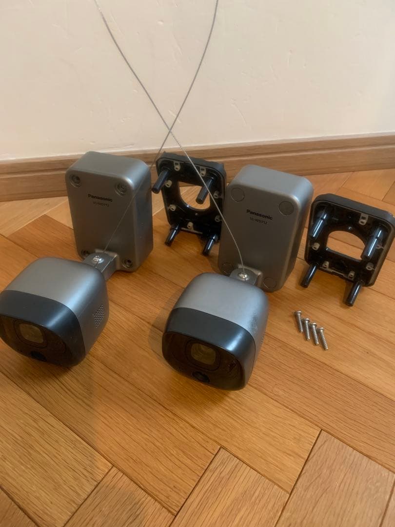 Panasonic VL-WD712X ドアホン連動　ワイヤレス防犯カメラ2台