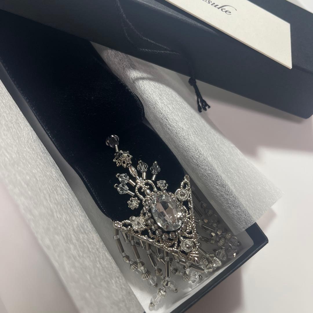 ヘアアクセサリー tanakadaisuke velvet long ribbon Black