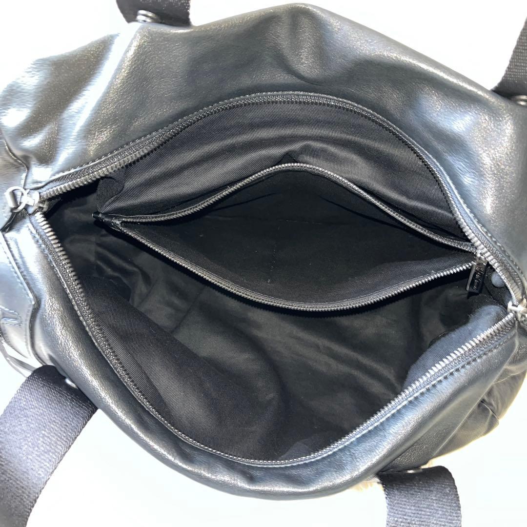 ⭐️未使用級⭐️　ディスコードヨウジヤマモト　ハンドバッグ　筒型バッグ　ブラック