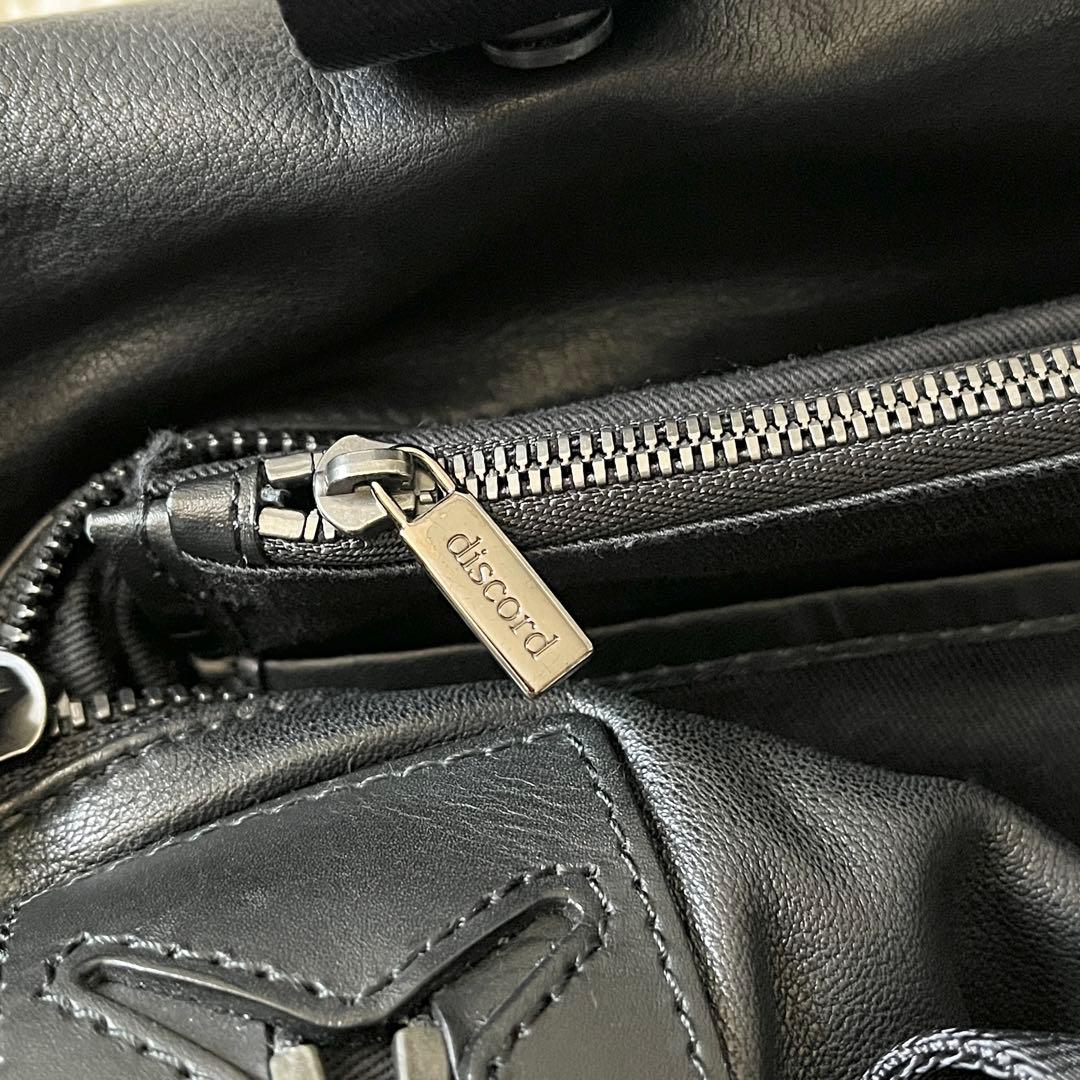 ⭐️未使用級⭐️　ディスコードヨウジヤマモト　ハンドバッグ　筒型バッグ　ブラック