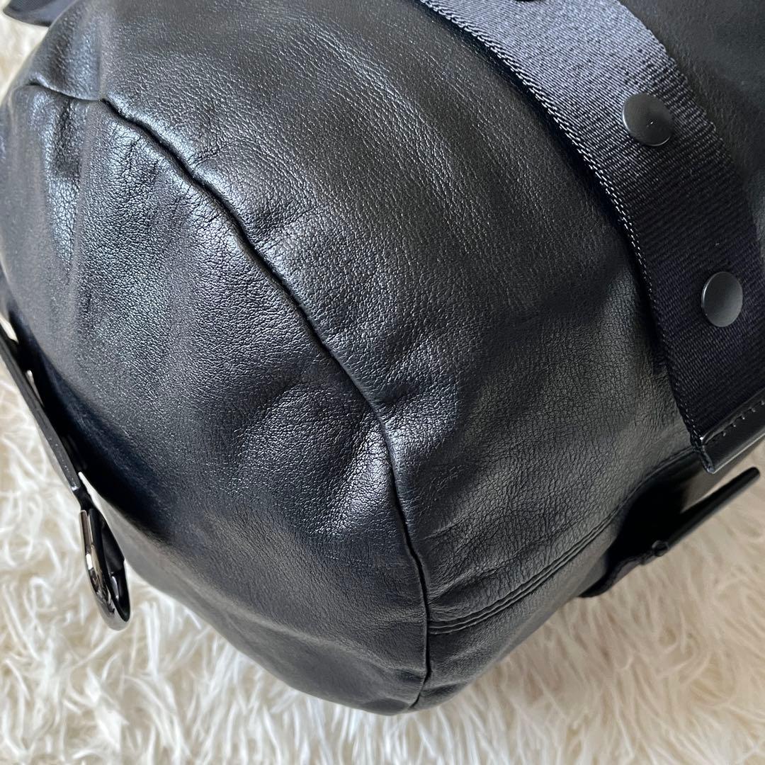 ⭐️未使用級⭐️　ディスコードヨウジヤマモト　ハンドバッグ　筒型バッグ　ブラック