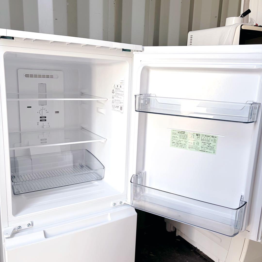 113運搬取付無料！ホワイト純正SHARPコンパクト2ドア冷蔵庫！完動超美品！