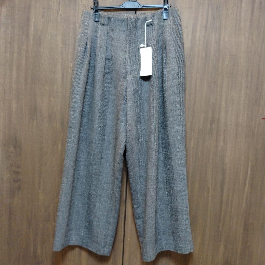 【LIDNM】WOOL LINEN OXFORD BAGS