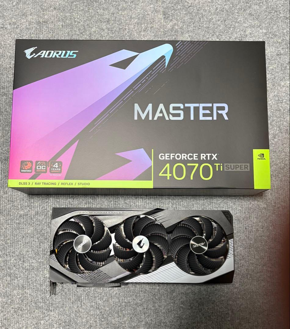 グラフィックボード・グラボ・ビデオカード AORUS RTX4070 Ti SUPER MASTER 16G