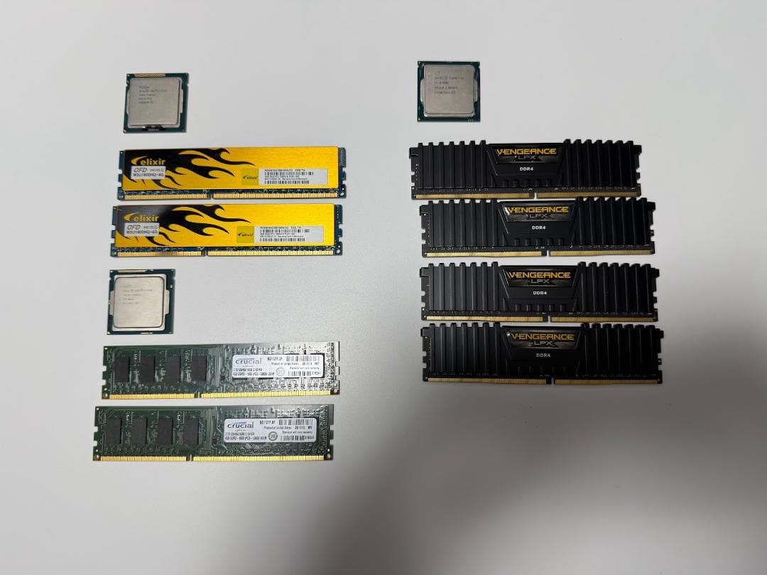 ジャンク i7 6700K / i7 4790 / i7 3770 / メモリ等