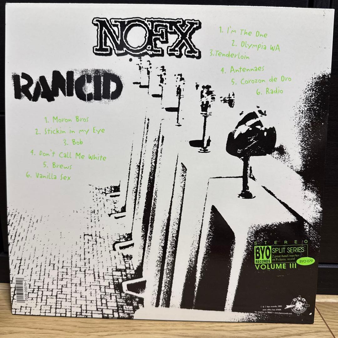 NOFX RANCID SPLIT SERIES 3 アナログ レコード