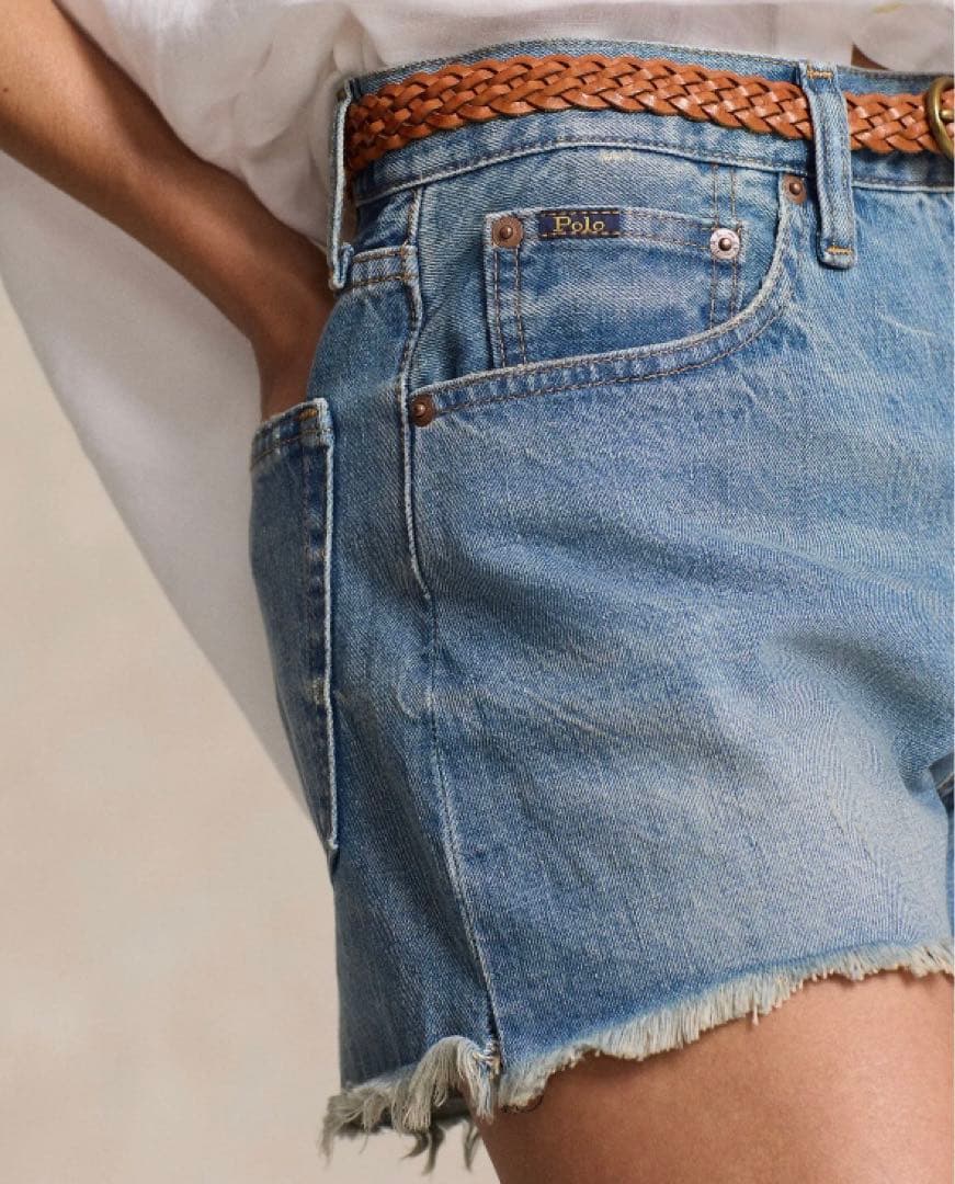 新作　RALPH LAUREN ラルフローレン　デニム　ショート　パンツ　25