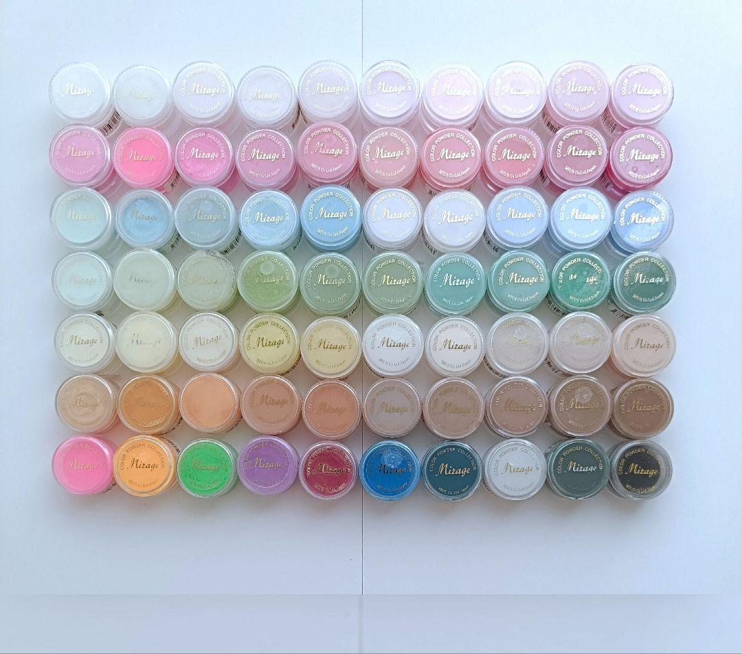 ミラージュ アクリルパウダー カラーパウダー 73個 Mirage