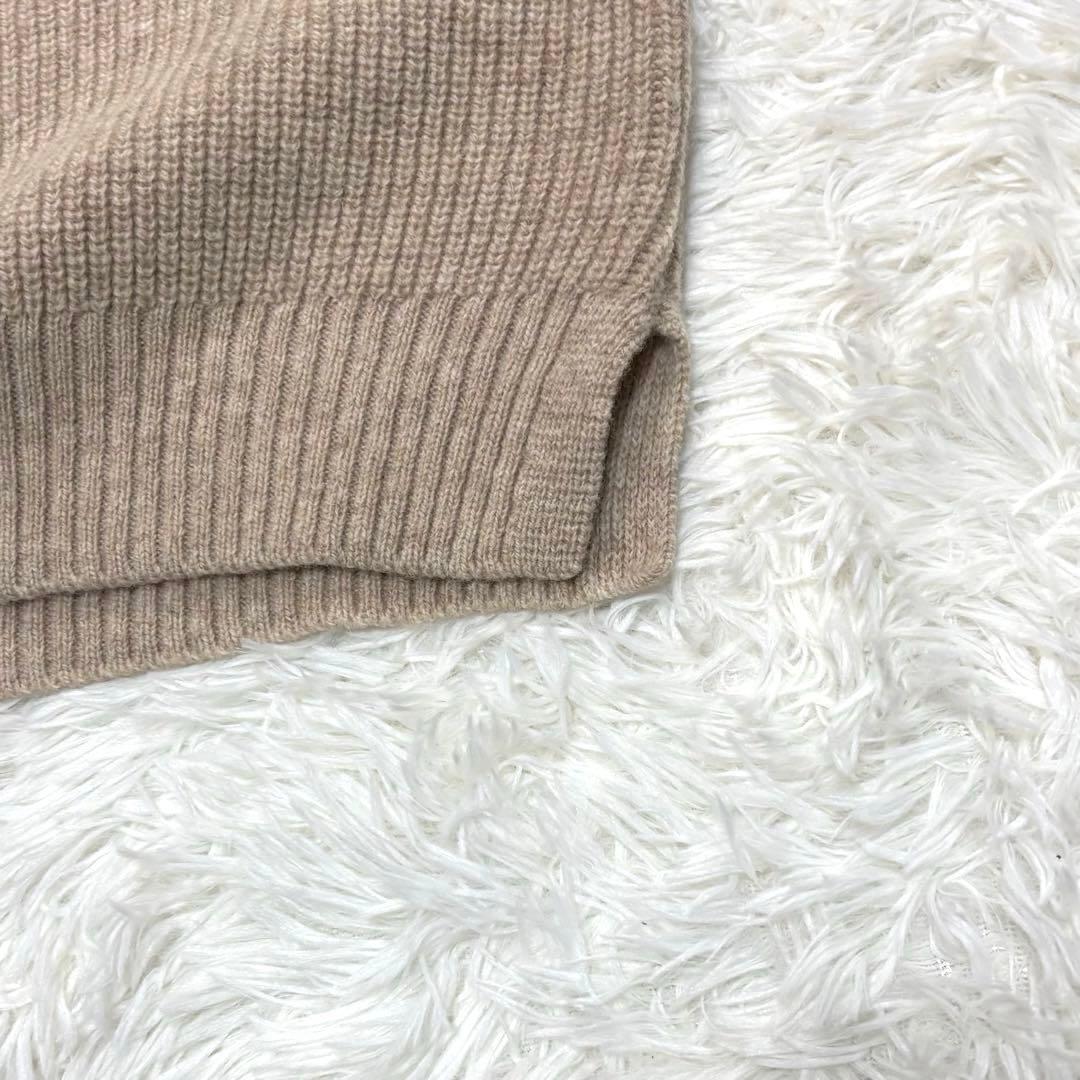 【23AW✨】MHL. ウールリブ ニットベスト Vネック ベージュ M