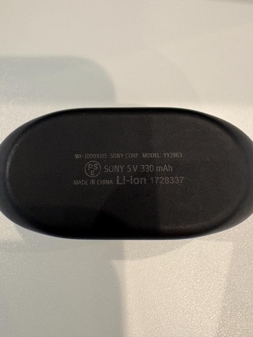 SONY ワイヤレスイヤホン ブラック 充電ケース付き